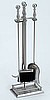 SATIN NICKEL BALL HANDLES SQUARE BASE